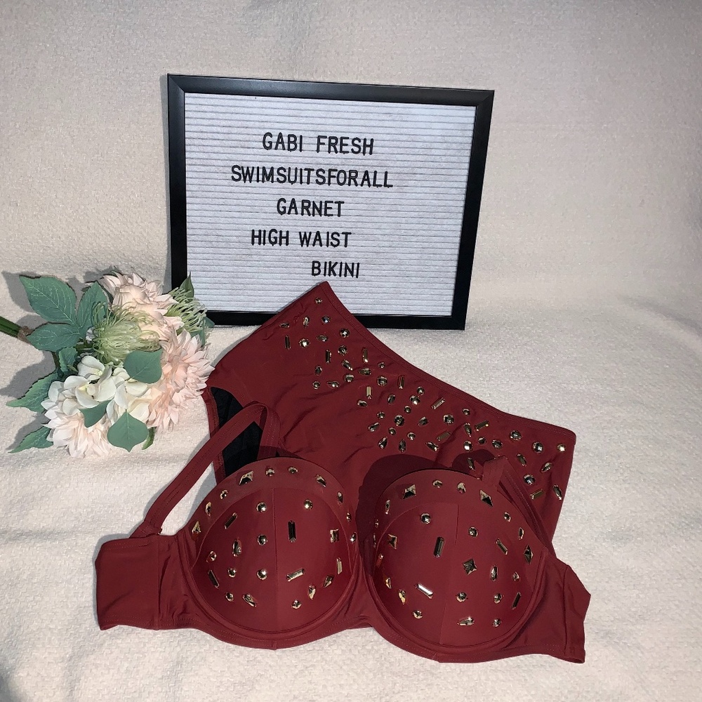 Swimsuits For All Garnet High Waist Bikini